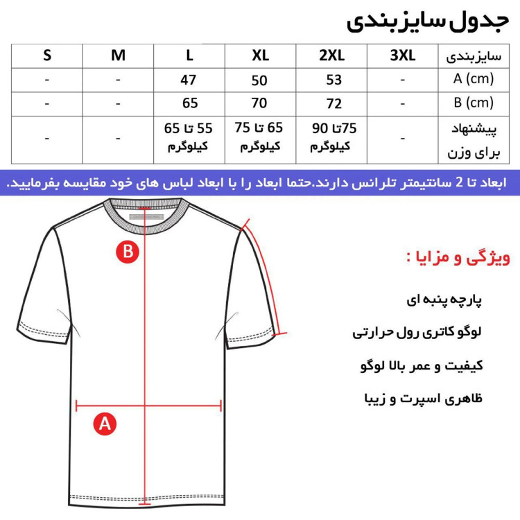تیشرت آستین کوتاه مردانه طرح رئال مشکی یقه گرد لوگو پرس حرارتی کره ای