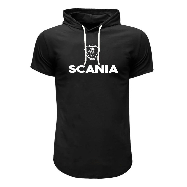 تیشرت کلاه دار مردانه طرح Scania مدل R 5788 سه رنگ مشکی، قرمز، سفید
