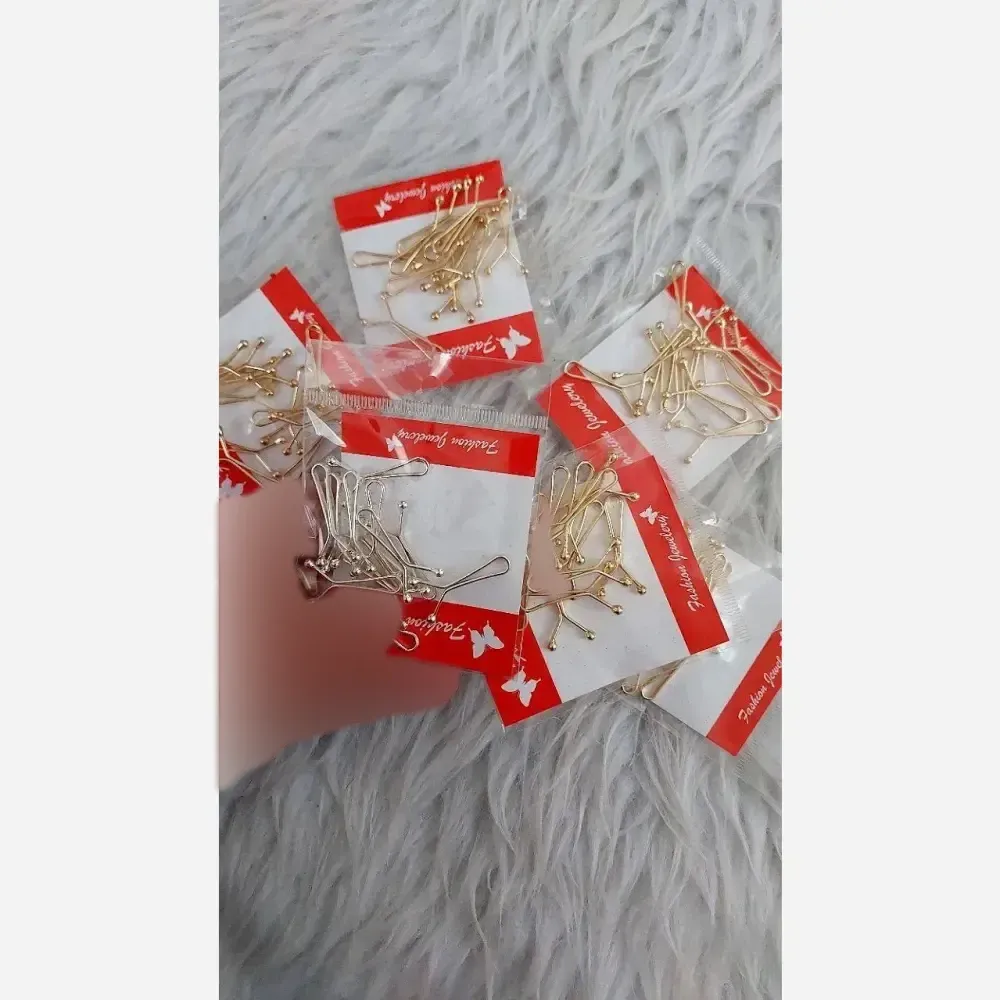 پک گیره حجاب استیل 12 عددی رنگ ثابت