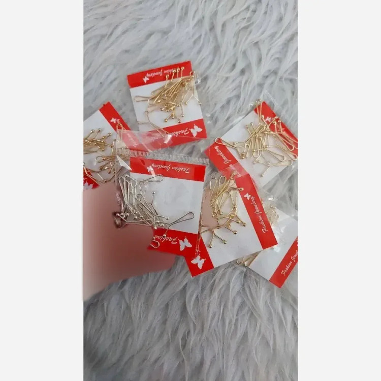 پک گیره حجاب استیل 12 عددی رنگ ثابت