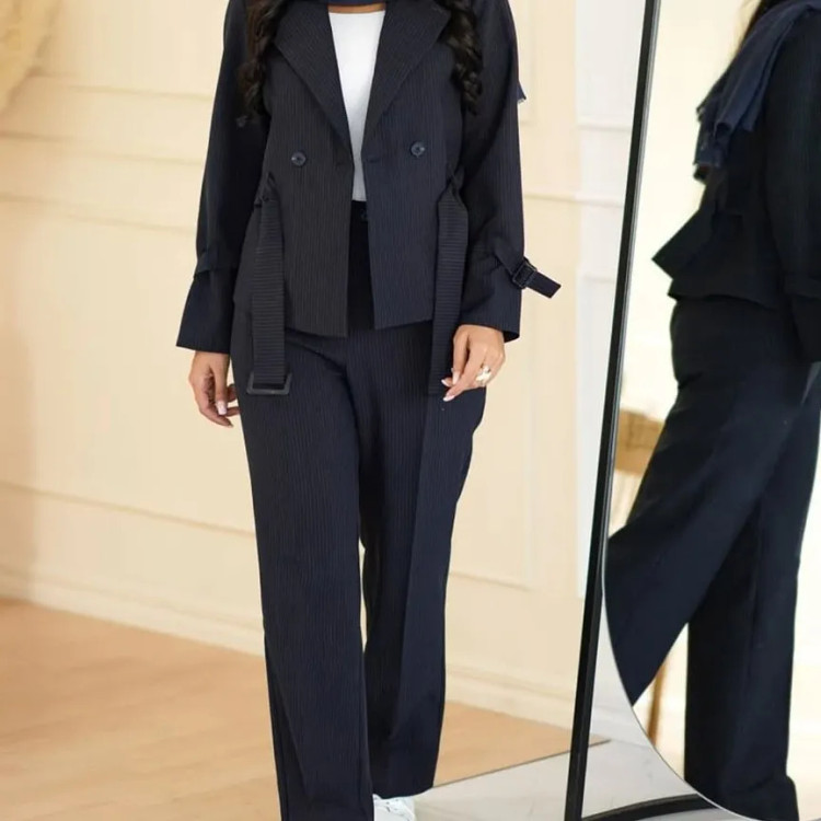 کت شلوار کراپ و شلوار دیپلمات زنانه سایزبندی رنگبندی متنوع