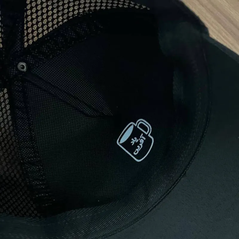 کلاه کپ مدل فوتبالی آث میلان جنس کتان قابل تنظیم