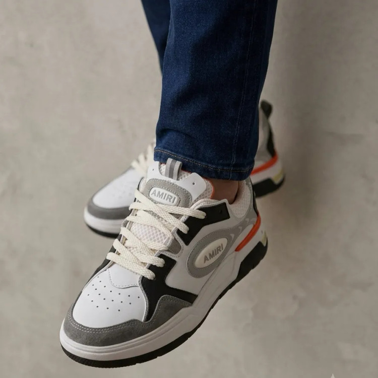 کفش مردانه امیری مدل AMIR کد 2026 سفید اسپرت چرم صنعتی روزمره