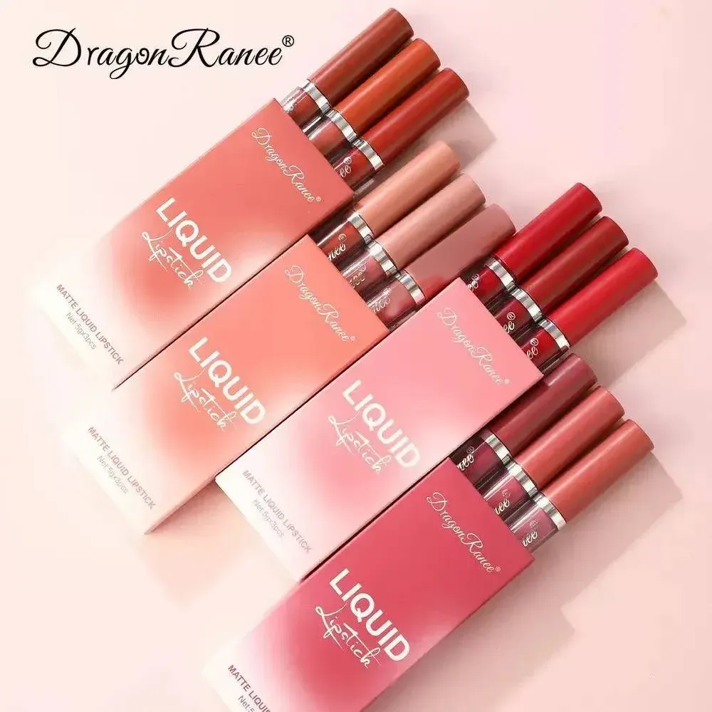 پک رژ لب مایع مات Dragon Ranee مجموعه 3 عددی