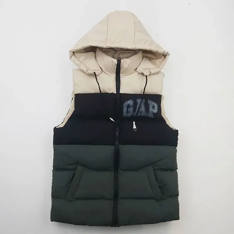 پافر پسرانه GAP طوسی شمعی سه رنگ جیبدار