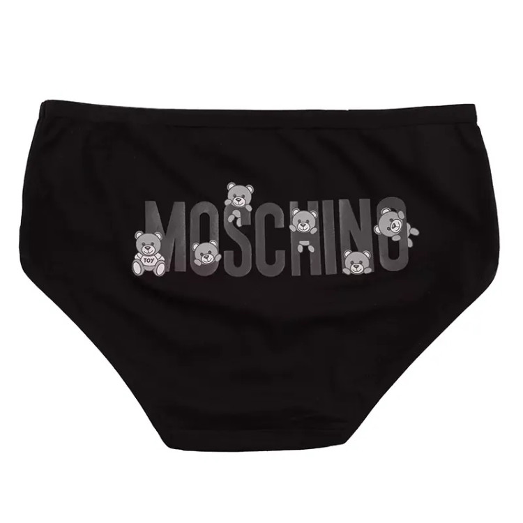 شورت اسلیپ زنانه نخی چاپی طرح خرس moschino برند بانو سایز XL