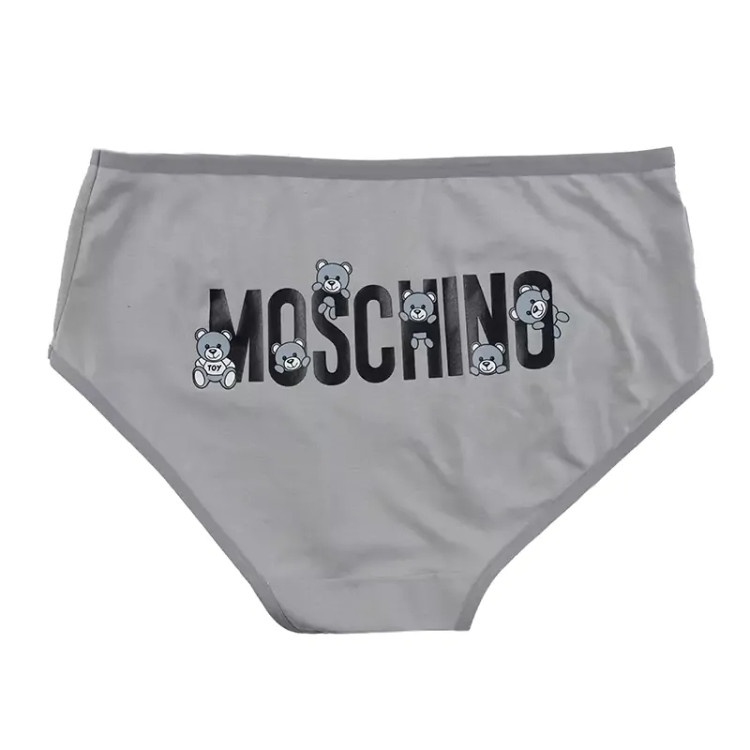 شورت اسلیپ زنانه نخی چاپی طرح خرس moschino برند بانو سایز XL