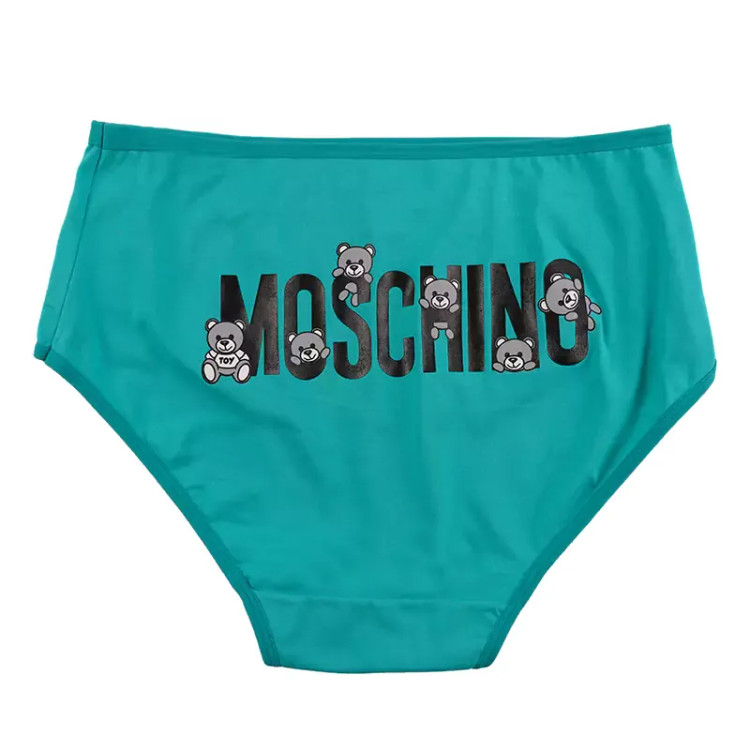 شورت اسلیپ زنانه نخی چاپی طرح خرس moschino برند بانو سایز XL