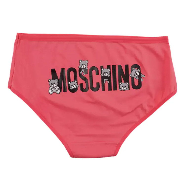 شورت اسلیپ زنانه نخی چاپی طرح خرس moschino برند بانو سایز XL