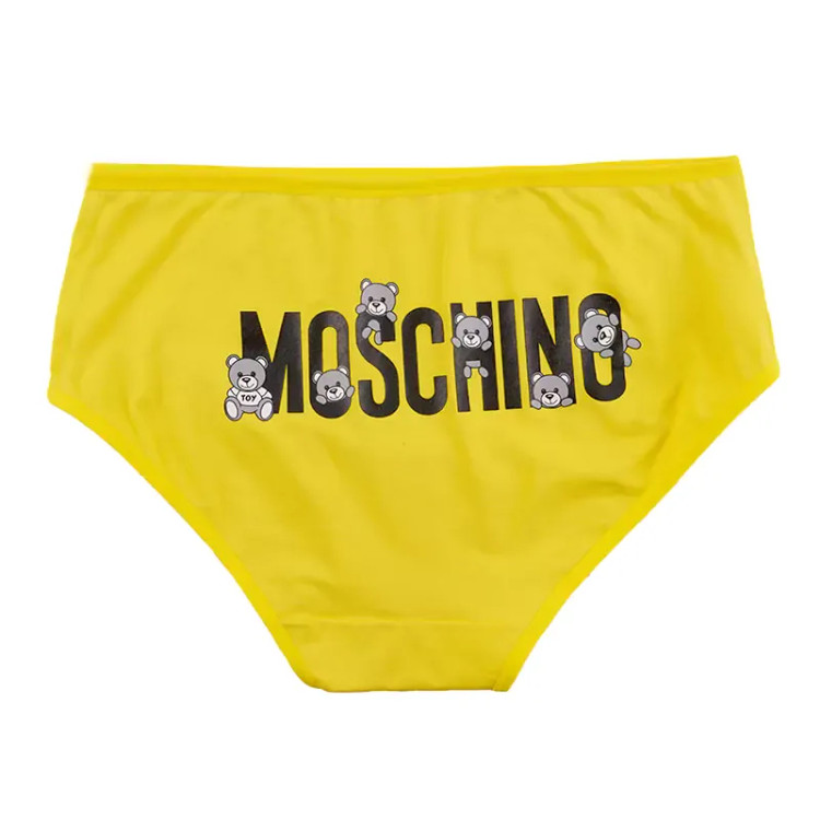 شورت اسلیپ زنانه نخی چاپی طرح خرس moschino برند بانو سایز XL