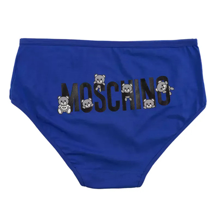 شورت اسلیپ زنانه نخی چاپی طرح خرس moschino برند بانو سایز XL