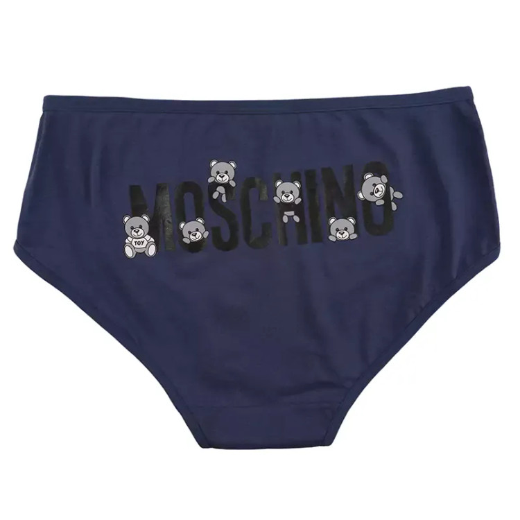 شورت اسلیپ زنانه نخی چاپی طرح خرس moschino برند بانو سایز XL