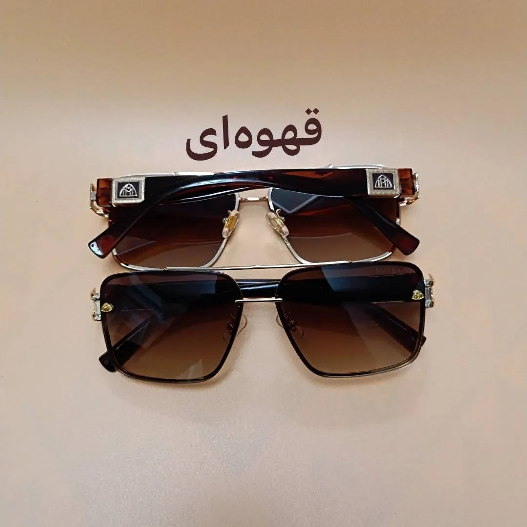 عینک مردانه میباخ آلمانی UV 400 لوکس ترکیب فلز و کائوچو مناسب صورت متوسط و بزرگ