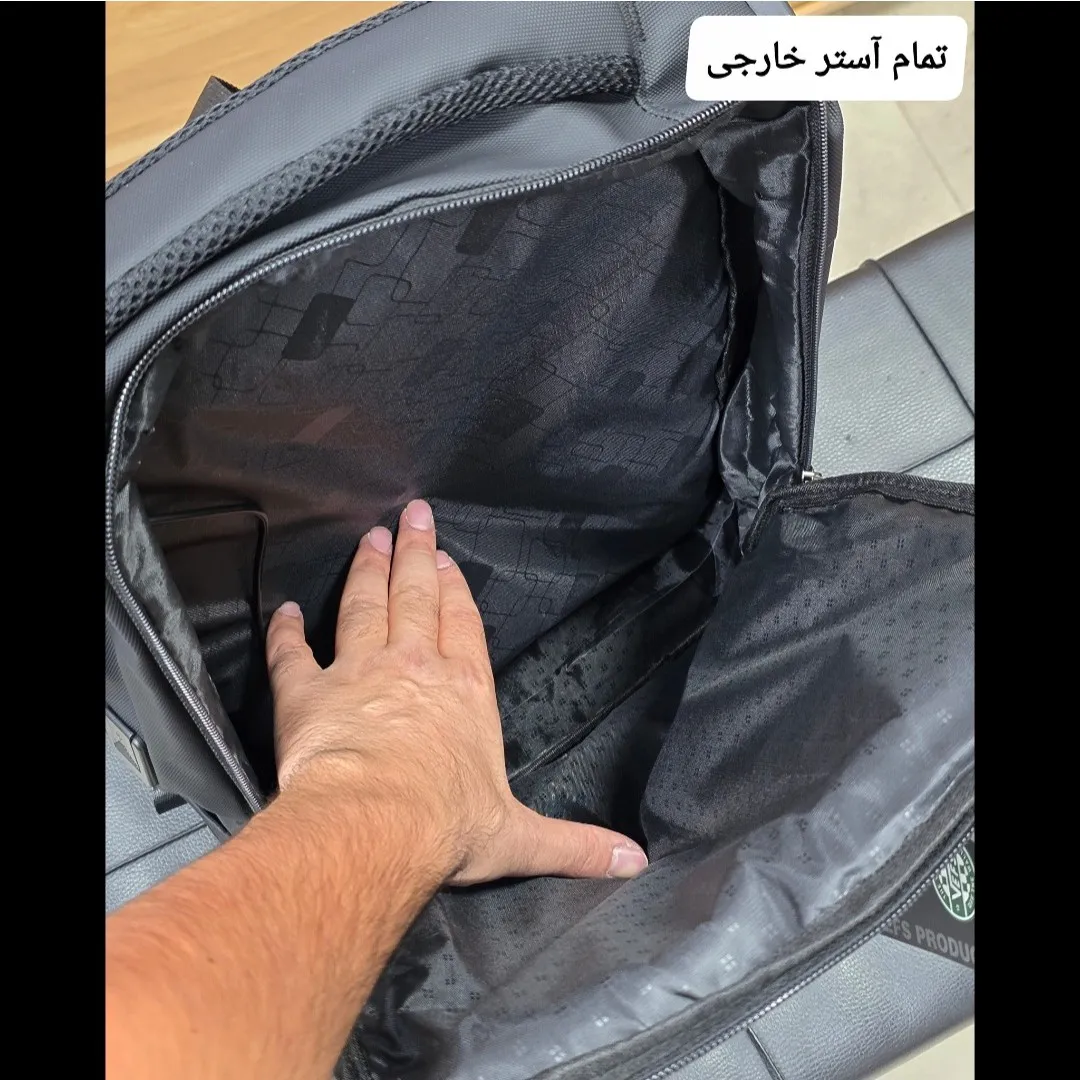 کوله پشتی لپتاپی قفل دار پورت دار روزمره اداری دانشجویی دبیرستانی